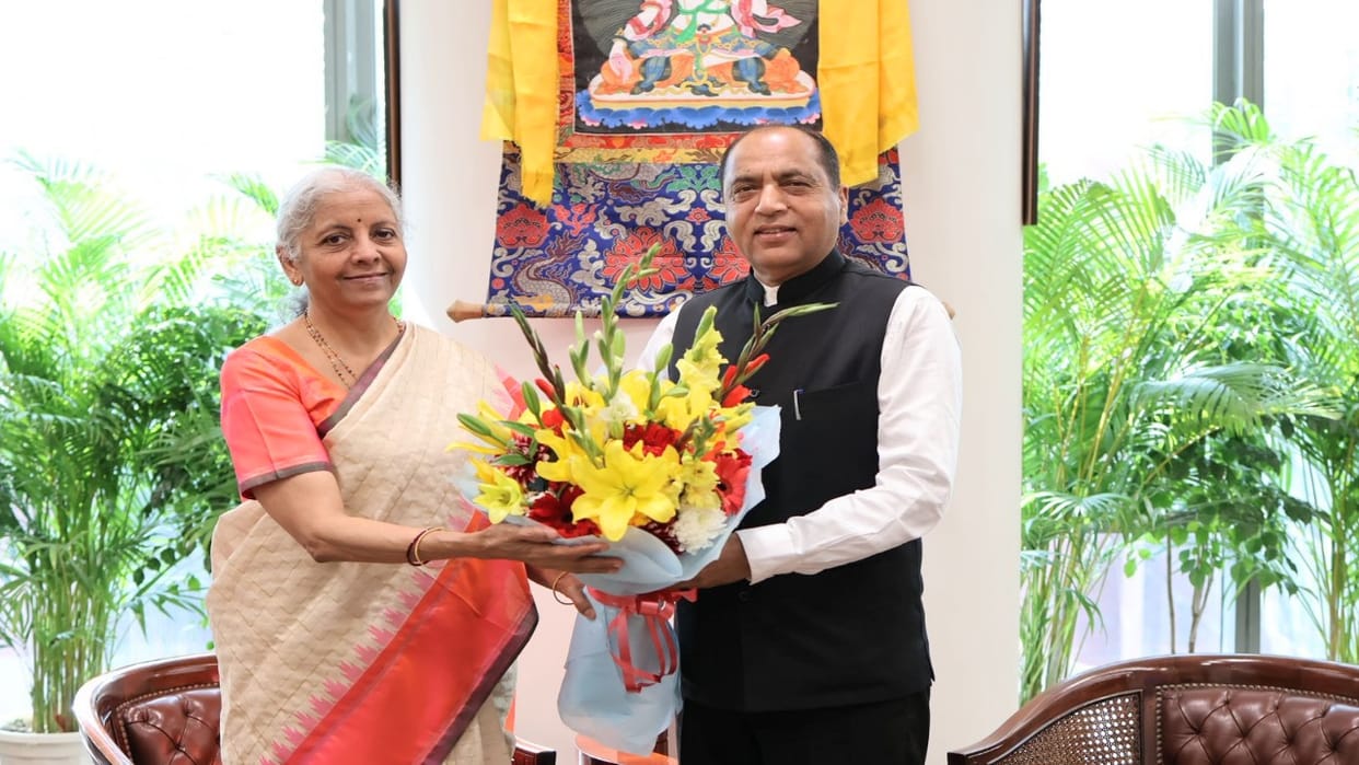 Jairam Thakur met the Union Finance Minister and sought more financial assistance from the Centre for Himachal