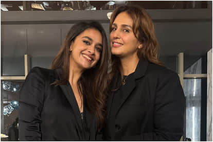 Keerthy Suresh Spends A Memorable Evening With Rekha Rani Mukerji And Huma Qureshi She Shares Pics