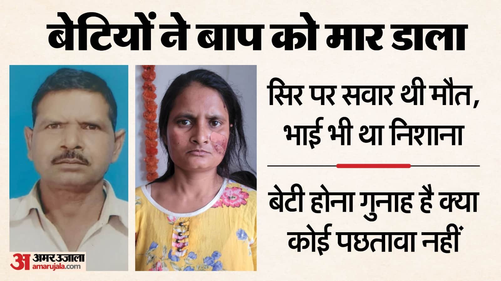 Muzaffarnagar News Two Sisters Allegedly Kill Father One mobile phone, two sisters and father restrictions