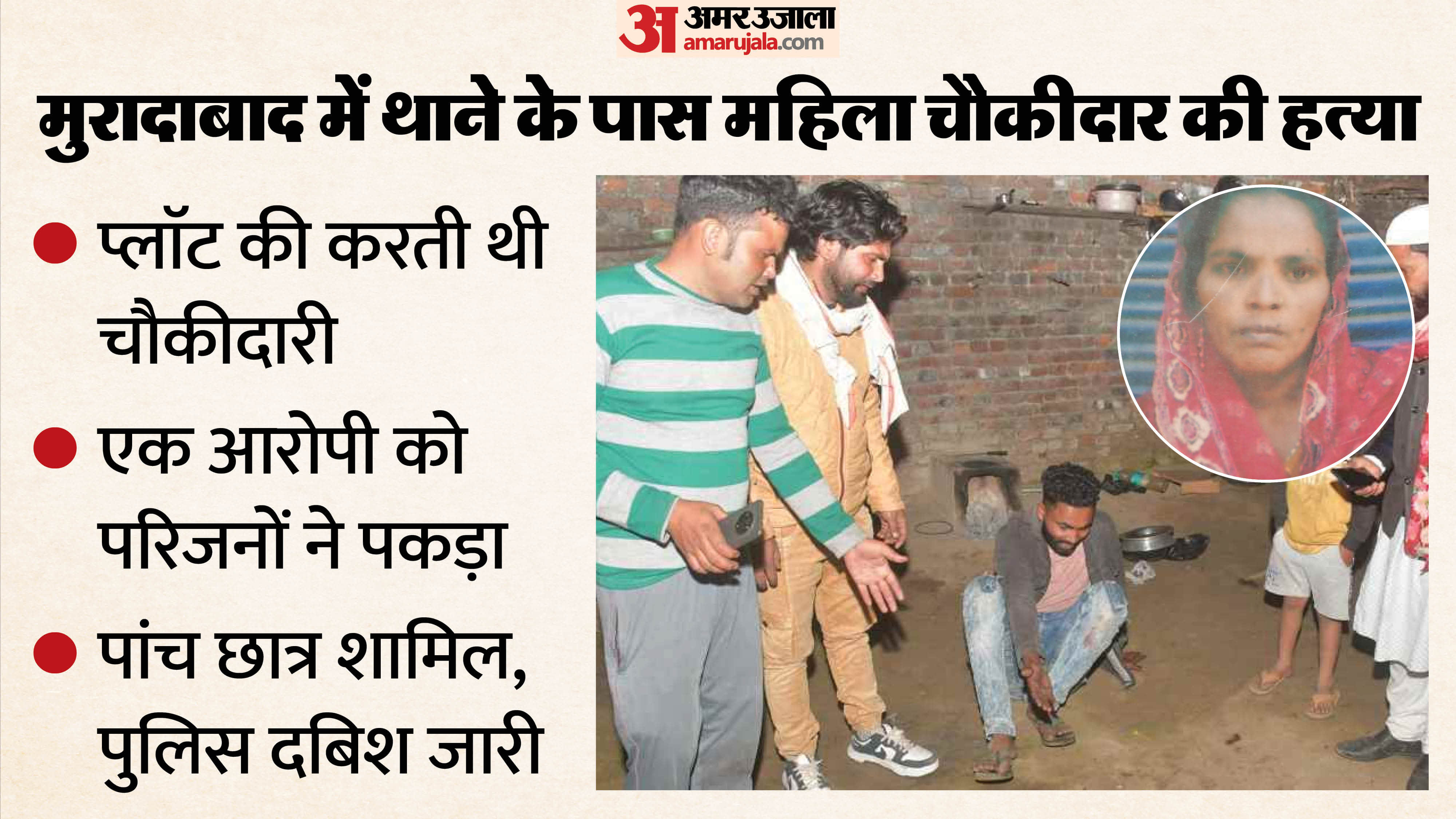 Moradabad Murder Case B.Pharm and Engineering Students Kill Woman Watchman in Moradabad