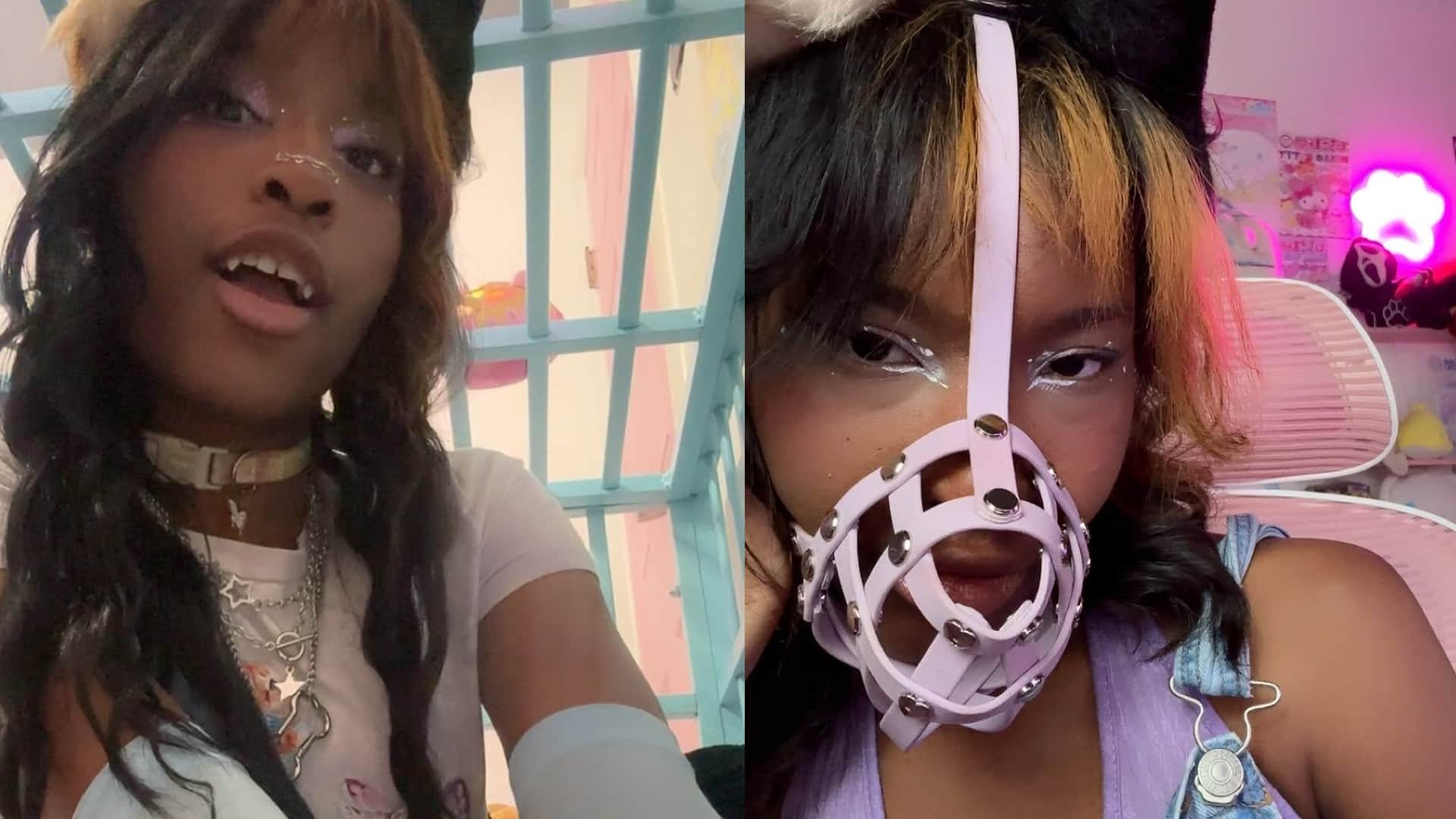 Viral News: milk love puppy girl identifies as dog viral
