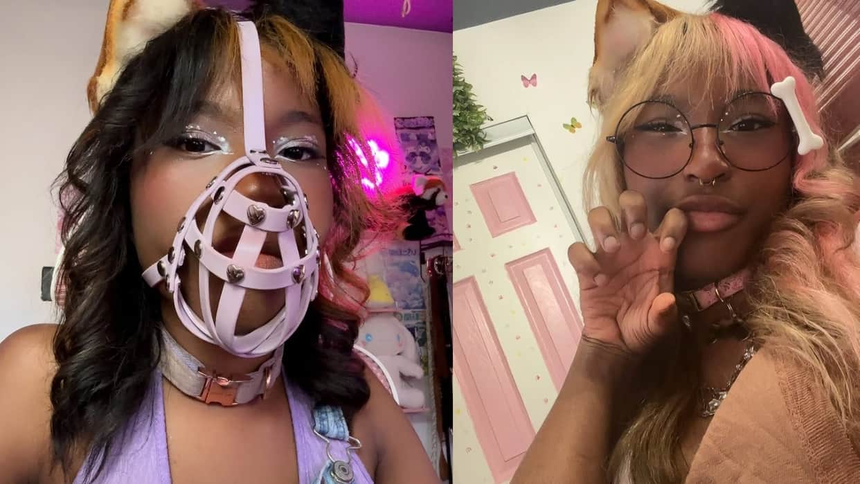 Viral News: milk love puppy girl identifies as dog viral