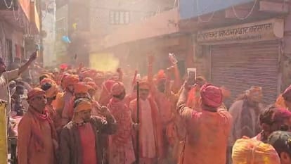 Barsana Soaks in Lathmar Holi Fever: Streets Echo with Rasiya Songs and Radha Rani Chants