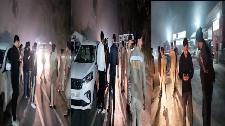 Himachal: शिमला में हाई वोल्टेज ड्रामा, शाम को युकां कार्यकर्ताओं को लेकर जा रही दिल्ली पुलिस को शोघी में रोका