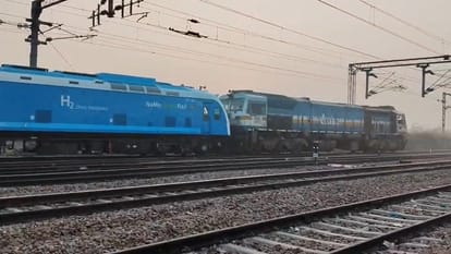 India first hydrogen train trial in Haryana