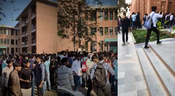 Kanpur PSIT Campus turns into battlefield after student death peace march followed by violence and vandalism
