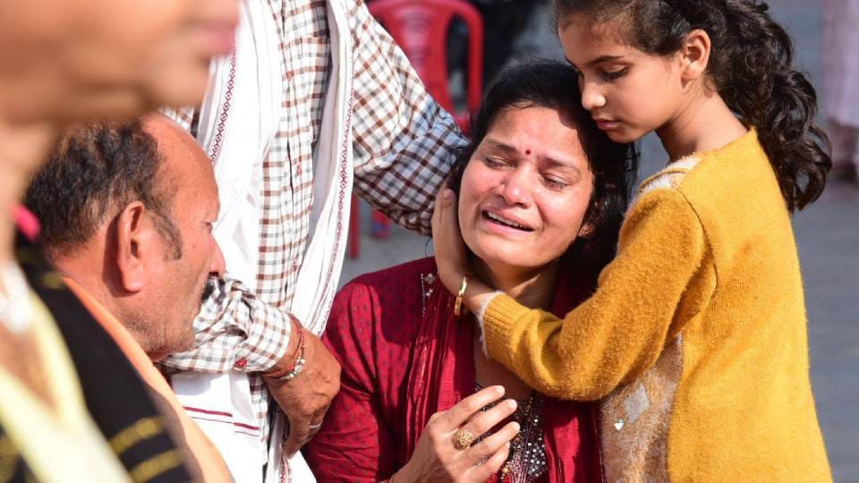 Manvendra Singh body arrives at his home in Lucknow sparking outcry; son shot and killed his father