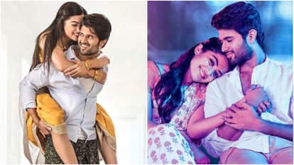 Vijay Rashmika Wedding Viral Video Couple Show Unseen Photos In Sangeet Ceremony To Tell Their Love Story