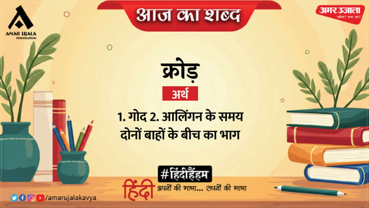 आज का शब्द: क्रोड़ और अज्ञेय की कविता 'नदी के द्वीप'