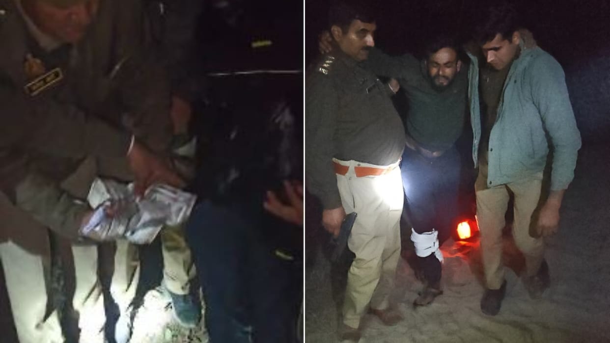 Police arrested two theft accused in an encounter in Bareilly
