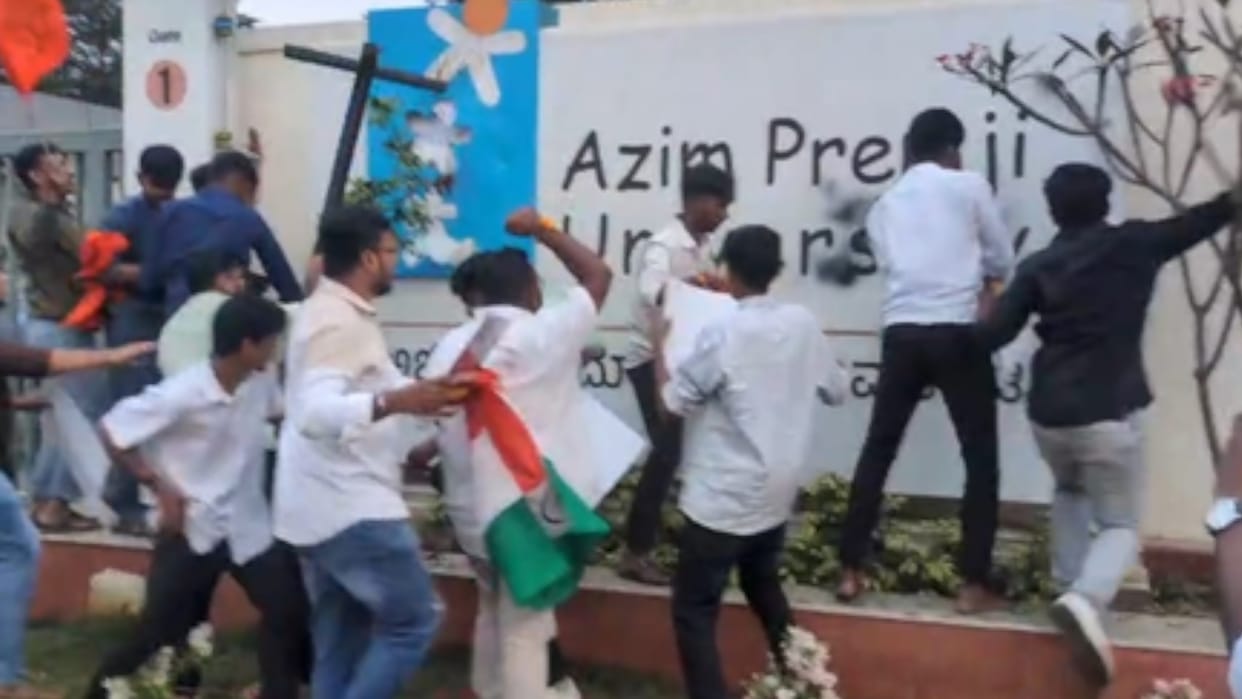 Case filed after ABVP protests at Azim Premji University Bengaluru , controversy stems from social media posts