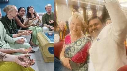 A foreign groom arrived in Barabanki from Germany with a wedding procession and married a girl from Barabanki