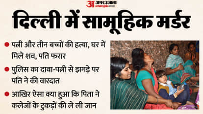 Delhi Triple Child And Wife Murder Relatives claim Munchun loved his wife and children very much