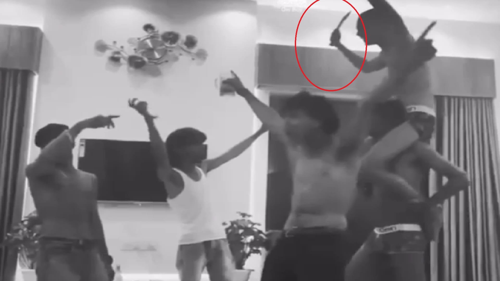 Dancing with weapons at a birthday party, police in action after the video went viral in Raipur