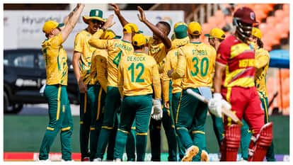 WI vs SA T20 Live Score: T20 World Cup Super 8 West Indies vs South Africa Scorecard and Result News in Hindi