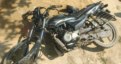 Auraiya Two youths died after an uncontrolled bike collided with pole 11KV pole broke due to the collision