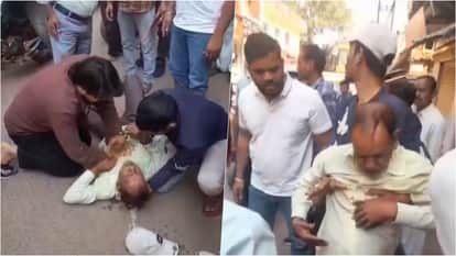 Chhatarpur News: Pedestrian Collapses After Silent Heart Attack, Youth Performs CPR, Life Saved on the Spot
