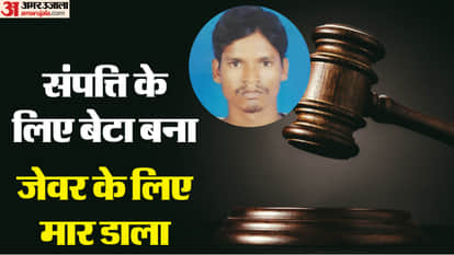 adopted son was sentenced to life imprisonment for murdering an old woman and also robbing jewellery