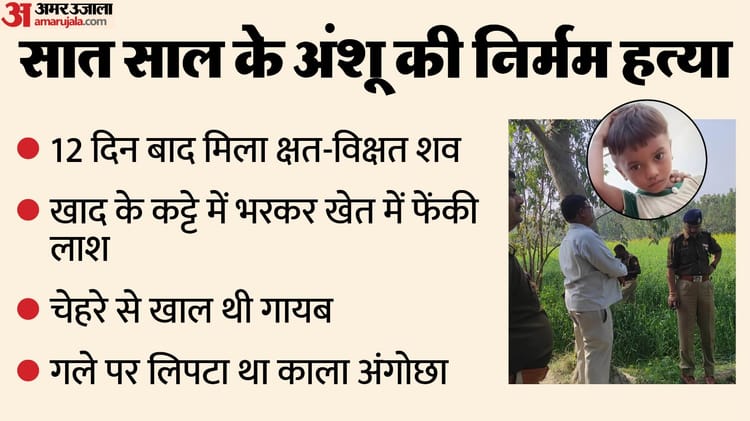 तीन बहनों में इकलौता भाई था अंशू: शिवरात्रि के दिन हुआ था गायब, 12 दिन बाद मिली लाश; दादा ने कपड़ों से पहचाना