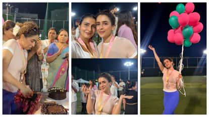 Sanya Malhotra celebrate her Birthday actress fatima sana shaikh attends event and gives hug full of love