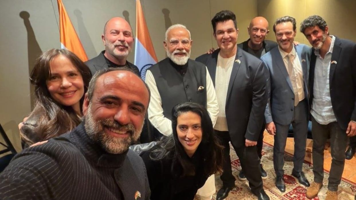 Prime Minister Narendra Modi Meets Fauda Team In Israel