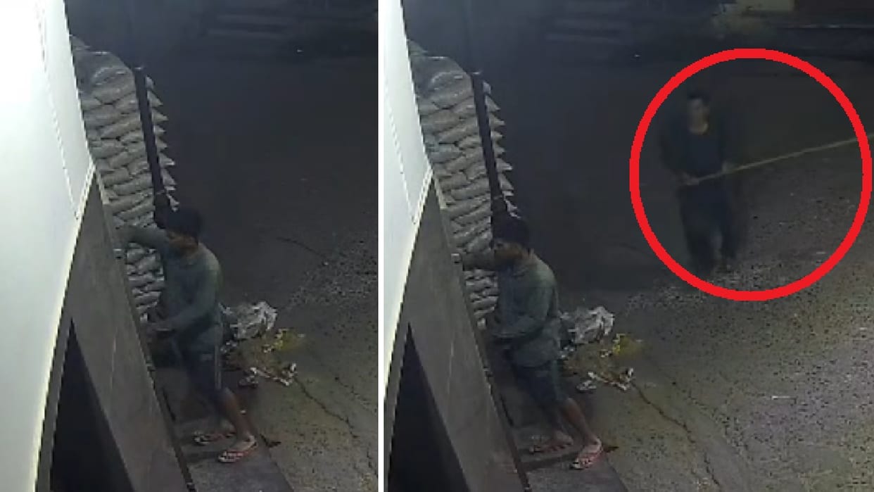 Thief caught while breaking lock in Pilkhuwa Hapur