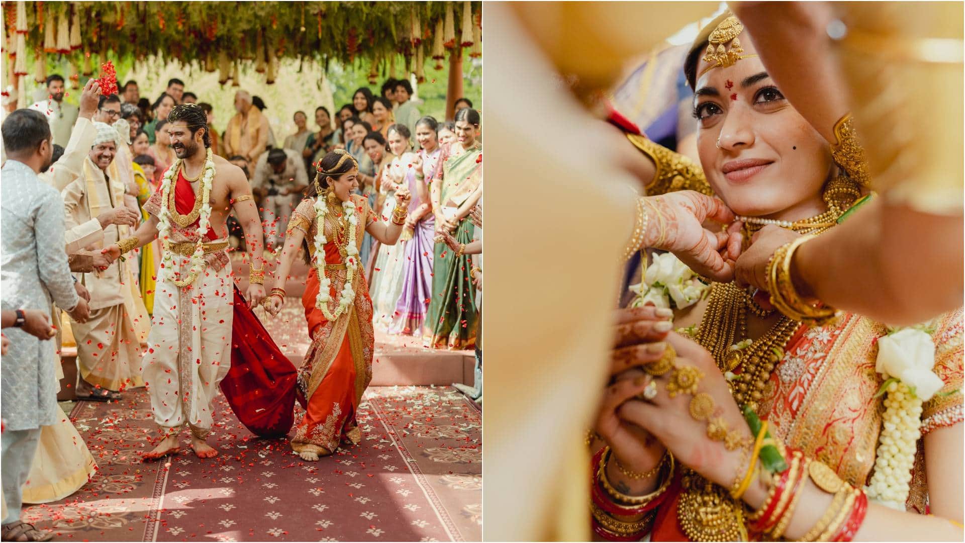 rashmika mandanna vijay deverakonda wedding look details know here virosh wedding photos latest