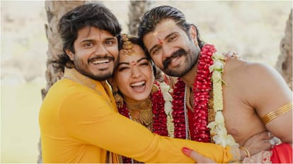 Rashmika Mandanna Dances With Hubby Vijay Deverakonda In Garden On Her Devar Anand Movie Song Sancharame