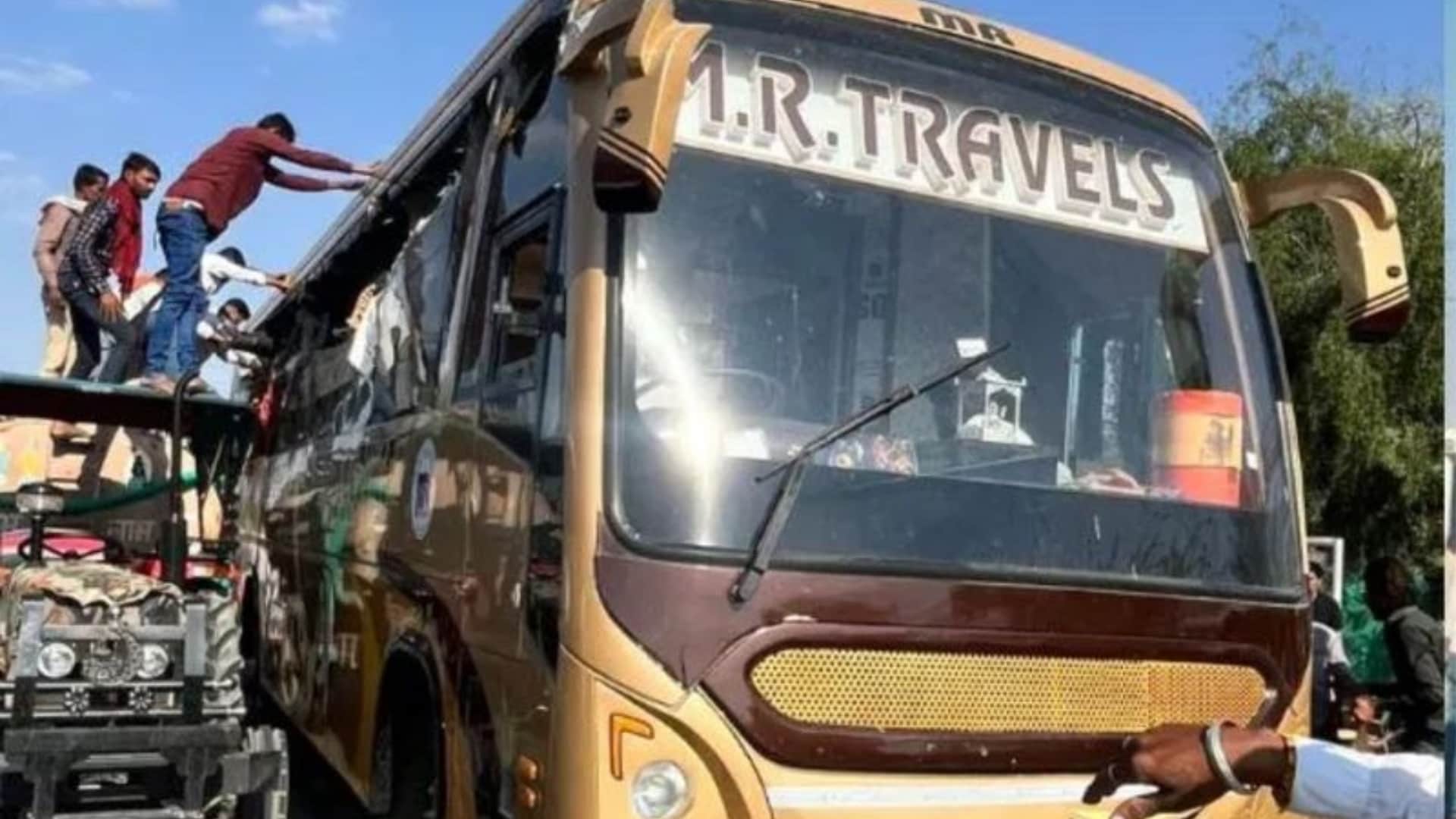 Balotra Bus Accident: Bodies hanging from bus, two brothers beheaded, painful pictures of the Balotra accident