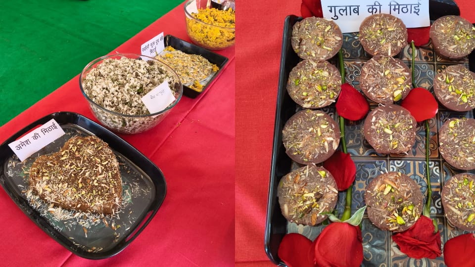 Vasantotsav 2026: Flowers are not only beautiful and fragrant  but many sweets are on display