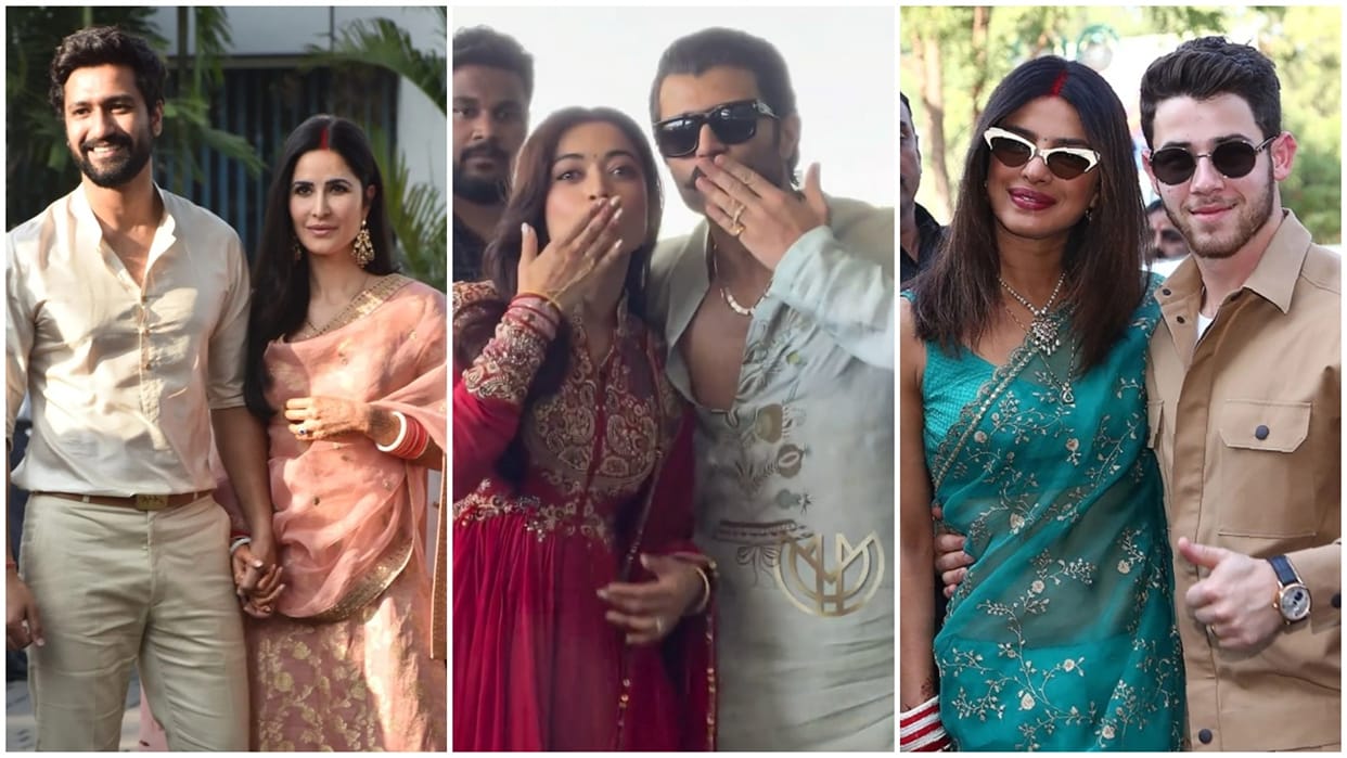Vijay deverakonda and rashmika mandanna first appearance post wedding check btown power couples first look