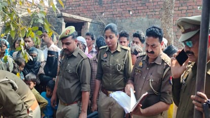 bodies of young man and woman were found hanging from noose in Barabanki Police are investigating