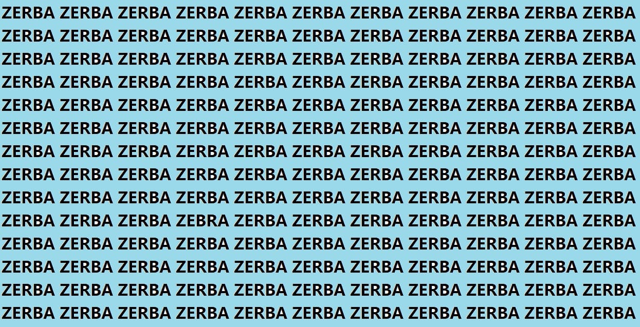 Optical Illusion Iq Test Brain Test If You Have Hawk Eyes Then Find ZEBRA In 15 Seconds
