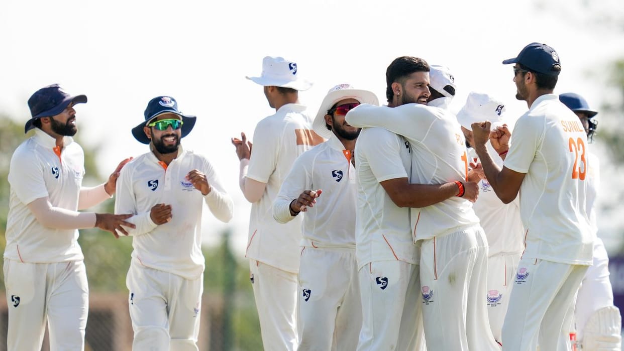 Jammu and Kashmir emerged as champions after the gap between the two sides was bridged.