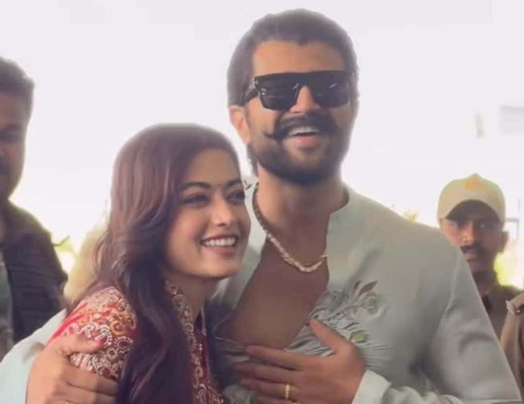 Vijay deverakonda and rashmika mandanna first appearance post wedding check btown power couples first look