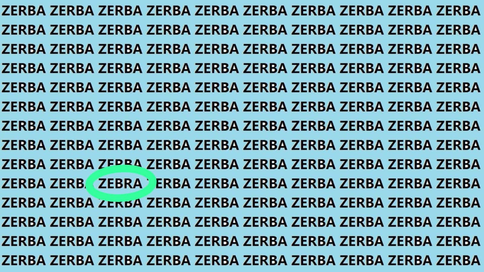 Optical Illusion Iq Test Brain Test If You Have Hawk Eyes Then Find ZEBRA In 15 Seconds