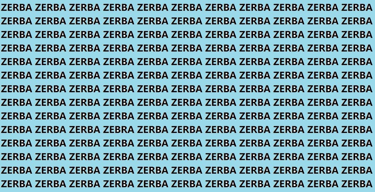 Optical Illusion Iq Test Brain Test If You Have Hawk Eyes Then Find ZEBRA In 15 Seconds