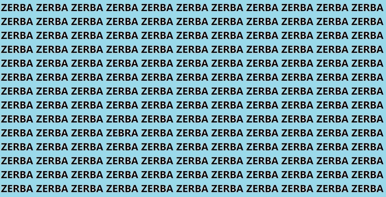 Optical Illusion Iq Test Brain Test If You Have Hawk Eyes Then Find ZEBRA In 15 Seconds