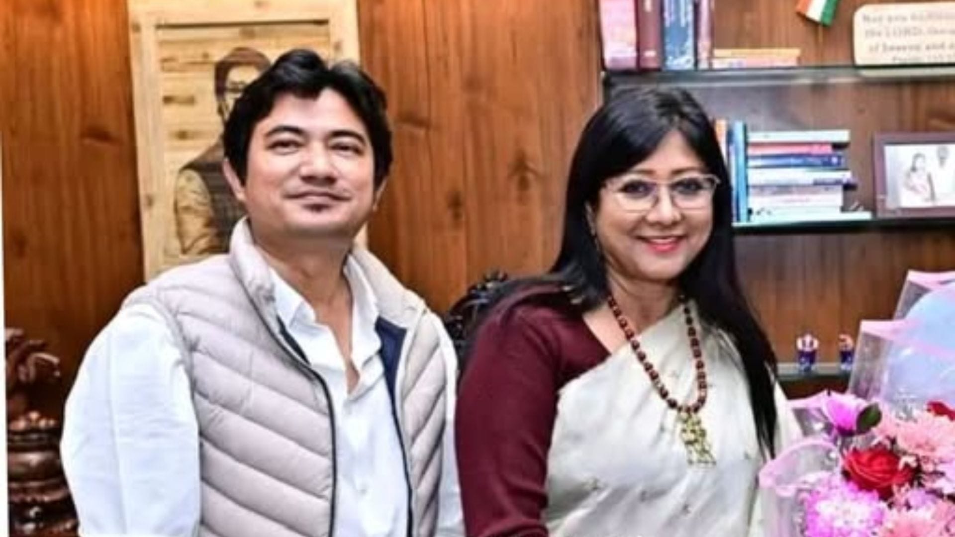 बेटे के साथ राज्यसभा सांसद