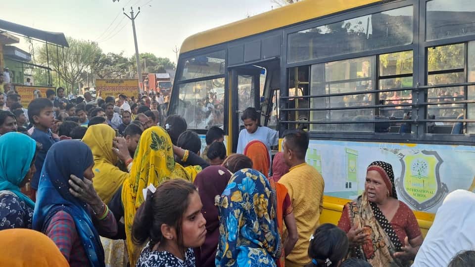 ukg girl student died after falling through torn floor of school bus