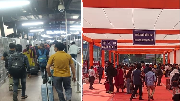 Holi: होली से पहले रेलवे स्टेशनों, बस अड्डों पर बढ़ी भीड़, नई दिल्ली स्टेशन पर यात्रियों के लिए बेहतर इंतजाम