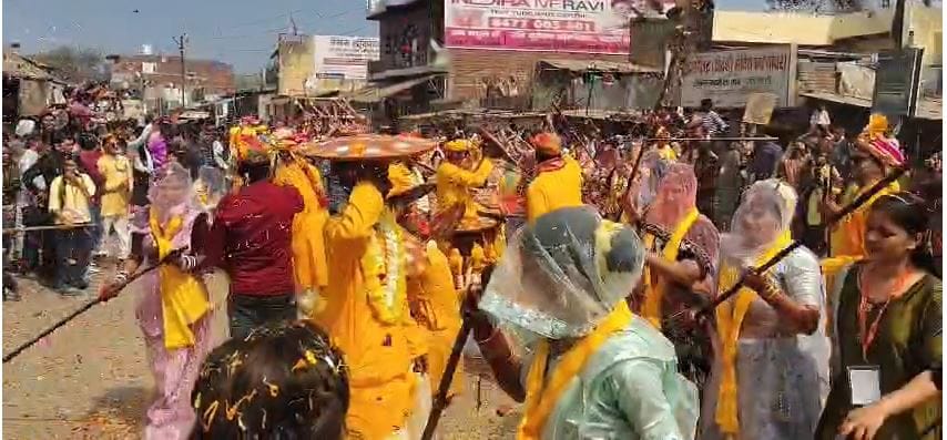 Lathmar Holi 2026 Radha Shyam Sundar Temple Nauhjheel Mathura