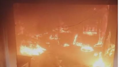 Massive Fire Breaks Out in Devi Road Market E-Rickshaw Warehouse and Clinic Suffer Heavy Loss