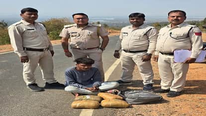Police nabbed two smugglers who were carrying marijuana hidden in the trunk of a scooter in Ambikapur