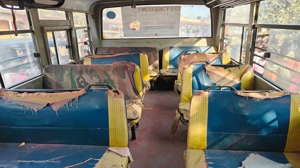 ukg girl student died after falling through torn floor of school bus