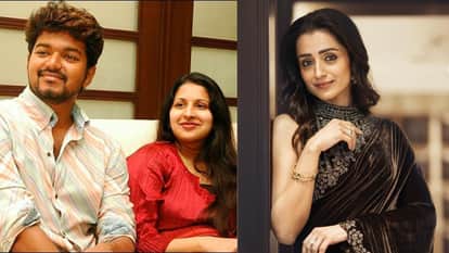 Vijay Thalapathy And Trisha Krishnan Attended Kalpathi Suresh And Meenakshi Suresh Son Wedding Reception