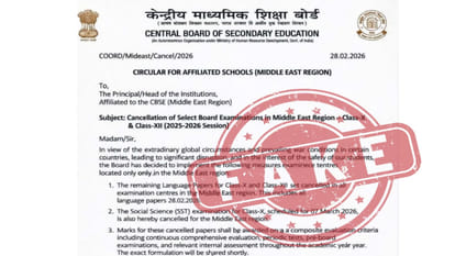 CBSE Debunks Fake Circular on Exam Cancellation, Class 10 and 12 Boards Continue as Scheduled