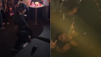 Viral Video:करण औजला के कॉन्सर्ट में हंगामा! Vip लाउंज में चले लात-घूंसे, देखें वायरल वीडियो - Fight Breaks Out At Vvip Lounge In Karan Aujla Delhi Concert Video Goes Viral - Amar