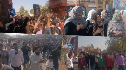 UP: ईरान के सुप्रीम लीडर खामेनेई की हत्या के विरोध में शिया मुसलमान सड़कों पर उतरे, लखनऊ में विरोध प्रदर्शन Muslims take to streets in Lucknow to protest against killing of Iran Supreme Leader Ayatollah Ali Khamenei