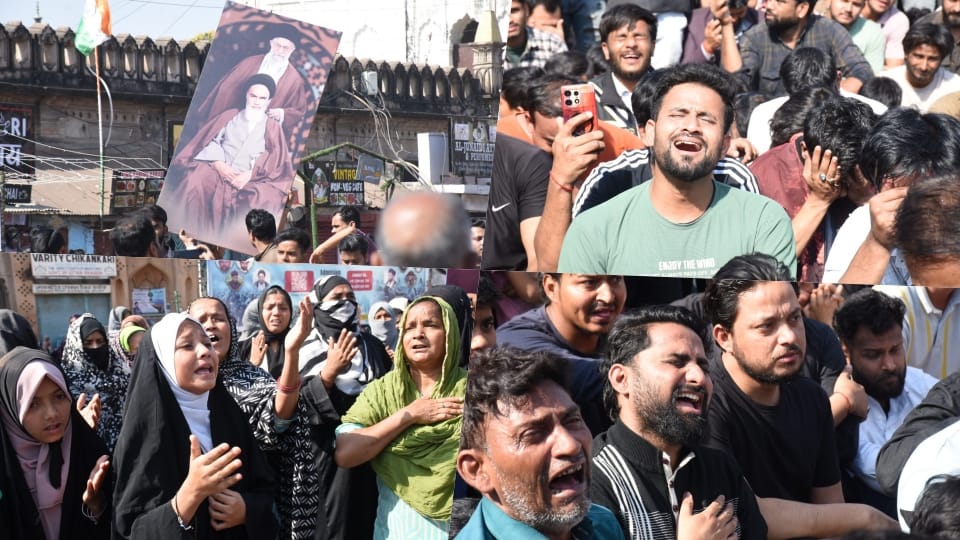 Muslims take to streets in Lucknow to protest against killing of Iran Supreme Leader Ayatollah Ali Khamenei
